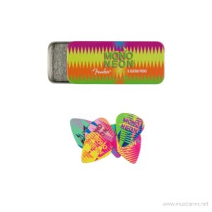 Fender MonoNeon Pick Tin ปิ๊กกีตาร์ราคาถูกสุด