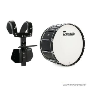 Dynasty Custom Elite Marching Bass Drum กลองใหญ่มาร์ชชิ่ง พร้อมชุดสะพายกลองเบสดรัมมาร์ชชิ่งราคาถูกสุด