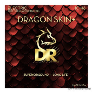 DR Strings Dragon Skin+ Quantum Nickel Coated Electric Guitar Strings 10-46 สายกีตาร์ไฟฟ้าราคาถูกสุด