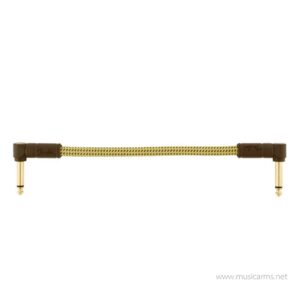 Fender Deluxe Series Patch Cables, Angle/Angle, 6″, Tweed สายพ่วงเอฟเฟคราคาถูกสุด