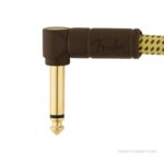 Fender Deluxe Series Patch Cables, Angle/Angle, 6″, Tweed สายพ่วงเอฟเฟค ขายราคาพิเศษ