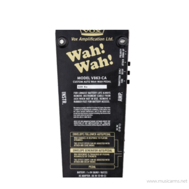 VOX V863-CA Pedal Wah ขายราคาพิเศษ