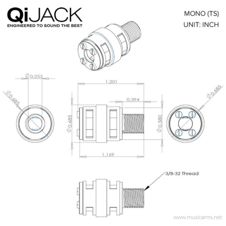 Analysis Plus QiJACK Mono TS Output Jack ขายราคาพิเศษ