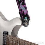 D’Addario Auto Lock Guitar Strap Green / Purple Lizards ขายราคาพิเศษ