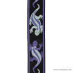D’Addario Auto Lock Guitar Strap Teal Lizards ขายราคาพิเศษ