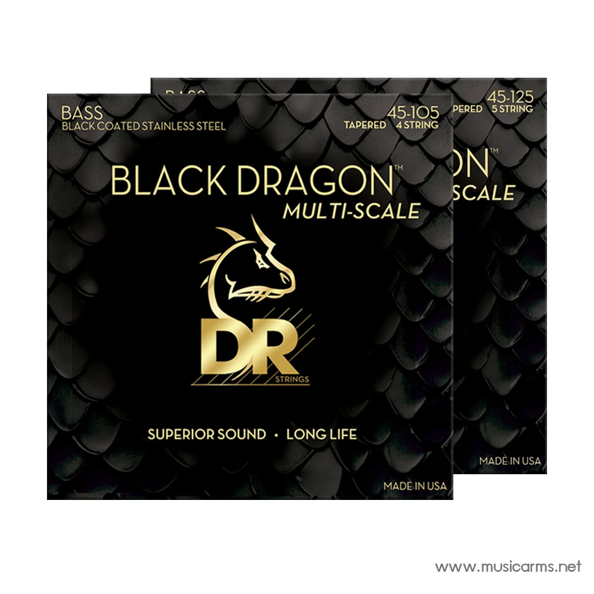 DR Strings Black Dragon Bass Guitar Strings