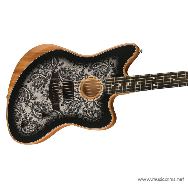 Fender American Acoustasonic Jazzmaster Black Paisley Limited Edition กีตาร์โปร่งไฟฟ้า ขายราคาพิเศษ