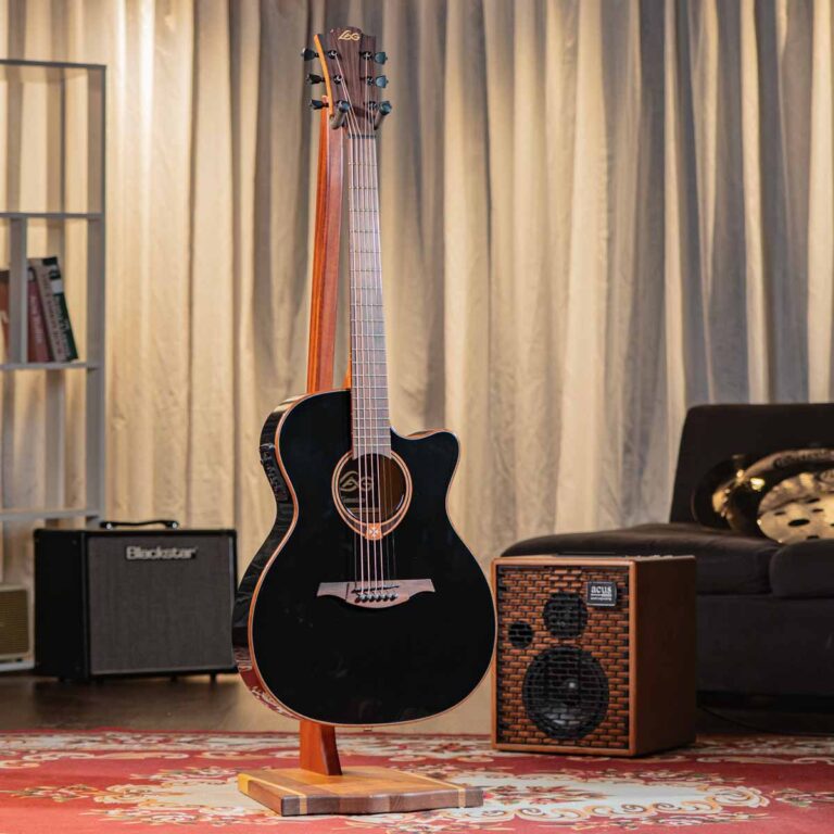 LAG GUITAR T118ASCE BLACK ขายราคาพิเศษ