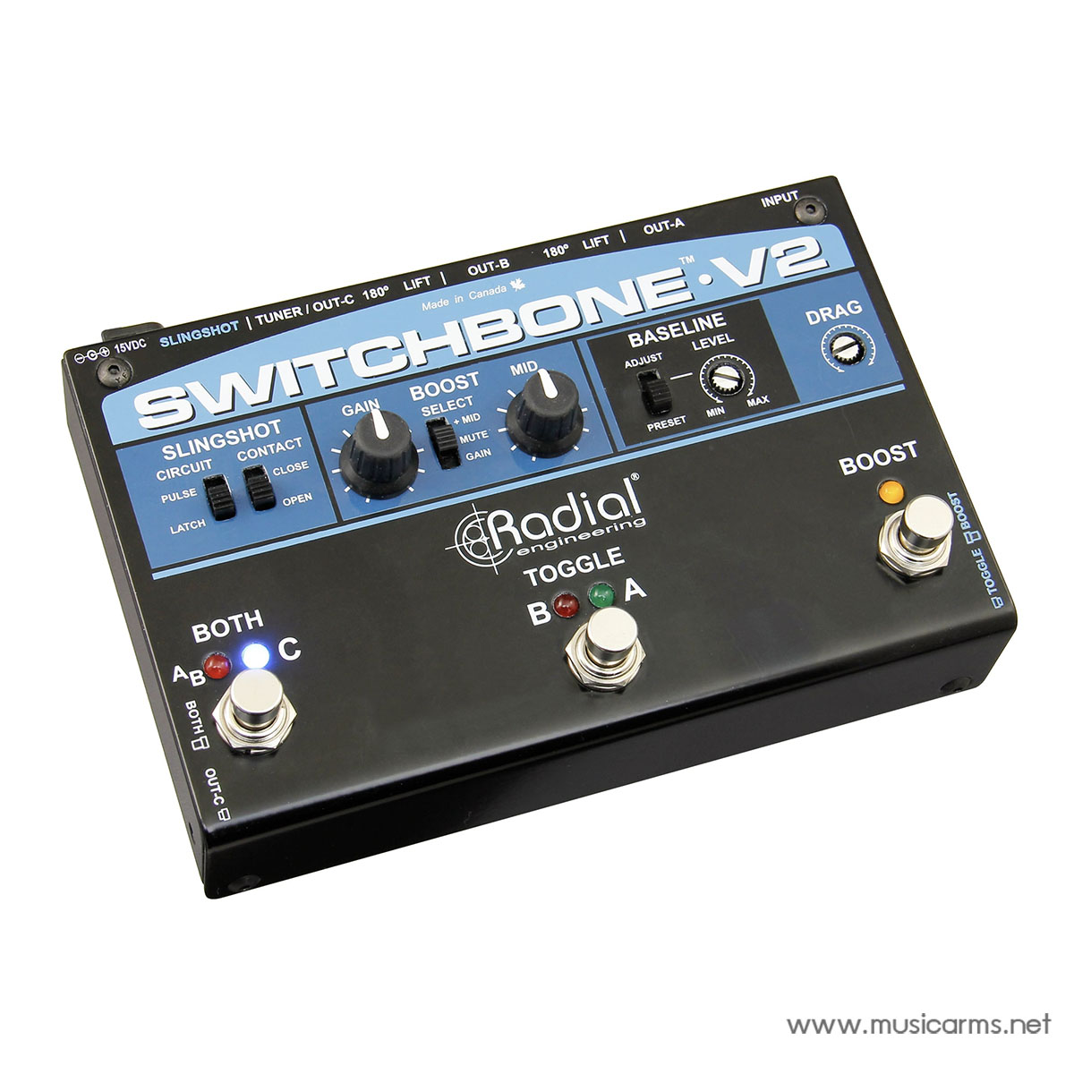 Radial Switchbone V2 Amp Switcher & Booster เอฟเฟคกีตาร์ | Music Arms ...