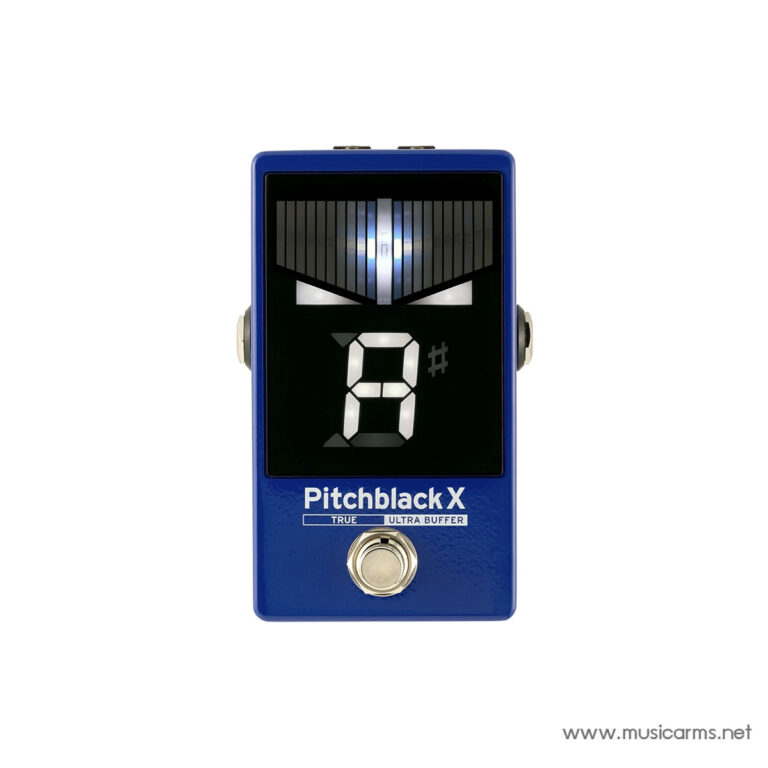 Blue Pitchblack X guitar tuner pedal with digital display and footswitch ขายราคาพิเศษ