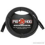 Pig Hog Black & White Woven Mic Cable, 20ft XLR Microphone Cable ลดราคาพิเศษ