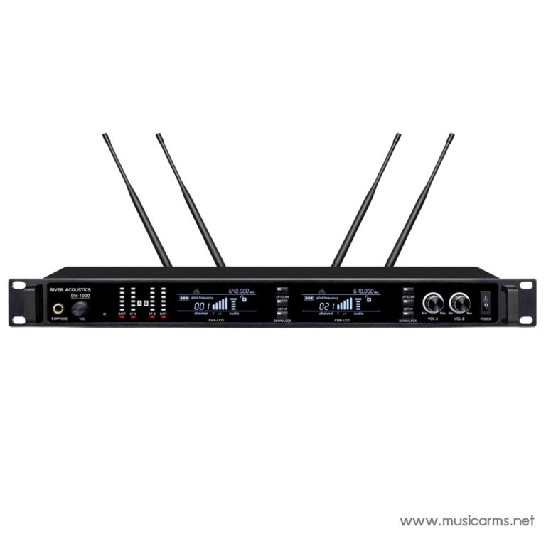 River Acoustics DM-1000 ไมค์ลอยคู่ ส่งสัญญานได้ไกล 300 เมตร ขายราคาพิเศษ