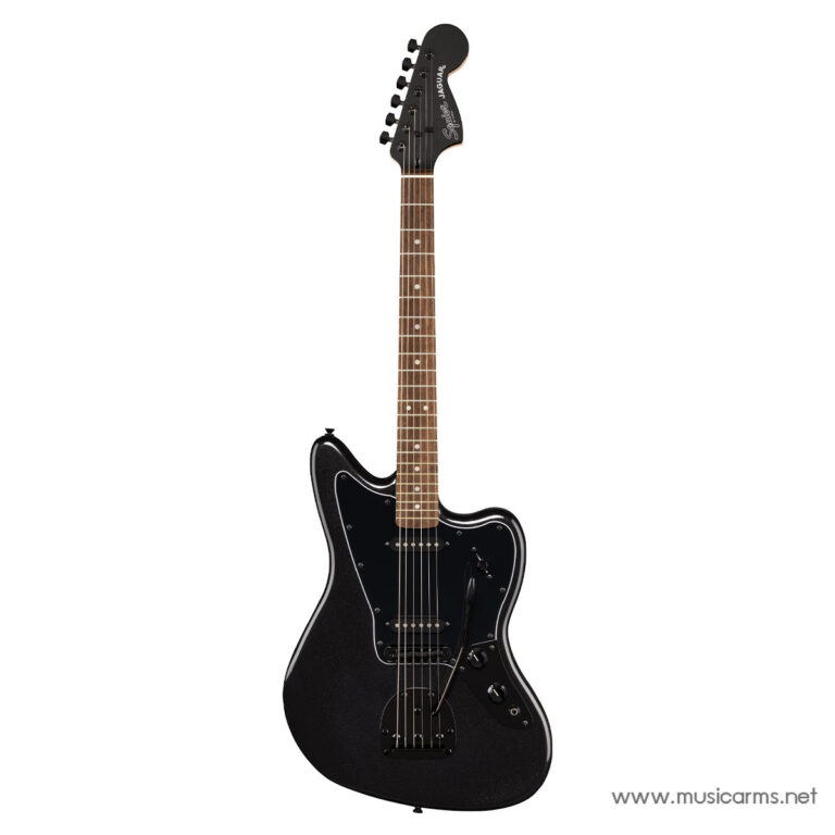 Squier FSR Affinity Jaguar in Metallic Black Matching Headtock ขายราคาพิเศษ