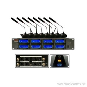TADA U-888 ชุดไมค์ประชุมไร้สาย 8 ตัว พร้อมตัวรับสัญญาณ 1 ตัว ย่านความถี่ UHFราคาถูกสุด