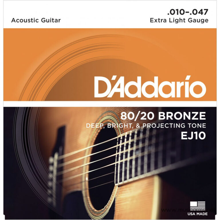 D’Addario EJ10-E สายกีตาร์โปร่ง ขายราคาพิเศษ