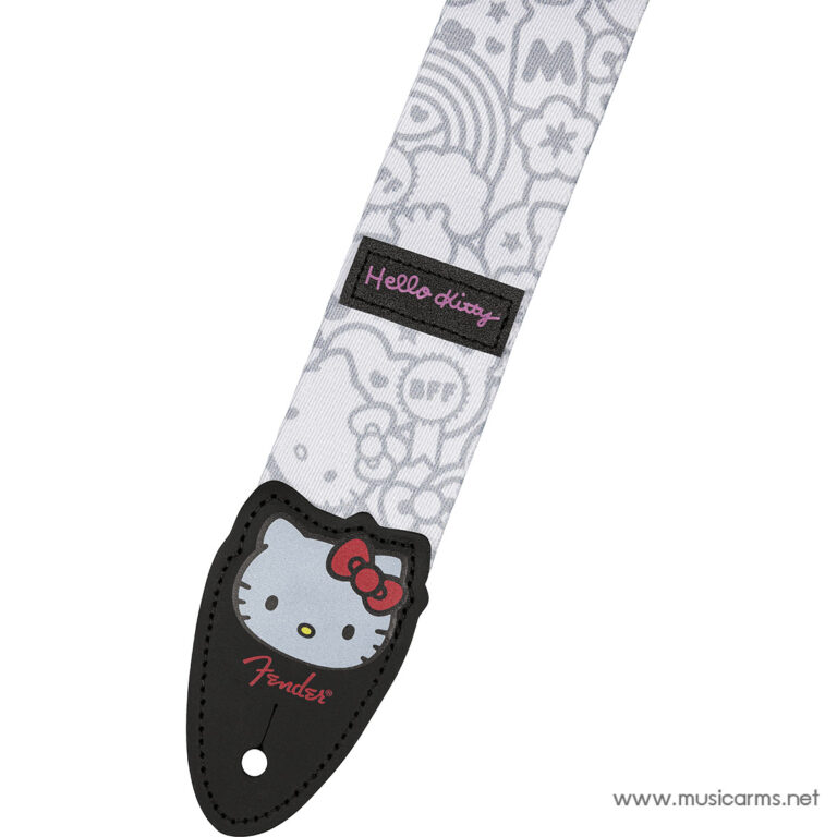 Fender x Hello Kitty White Poly Strap สายสะพาย ขายราคาพิเศษ