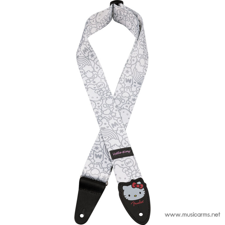 Fender x Hello Kitty White Poly Strap สายสะพาย ขายราคาพิเศษ