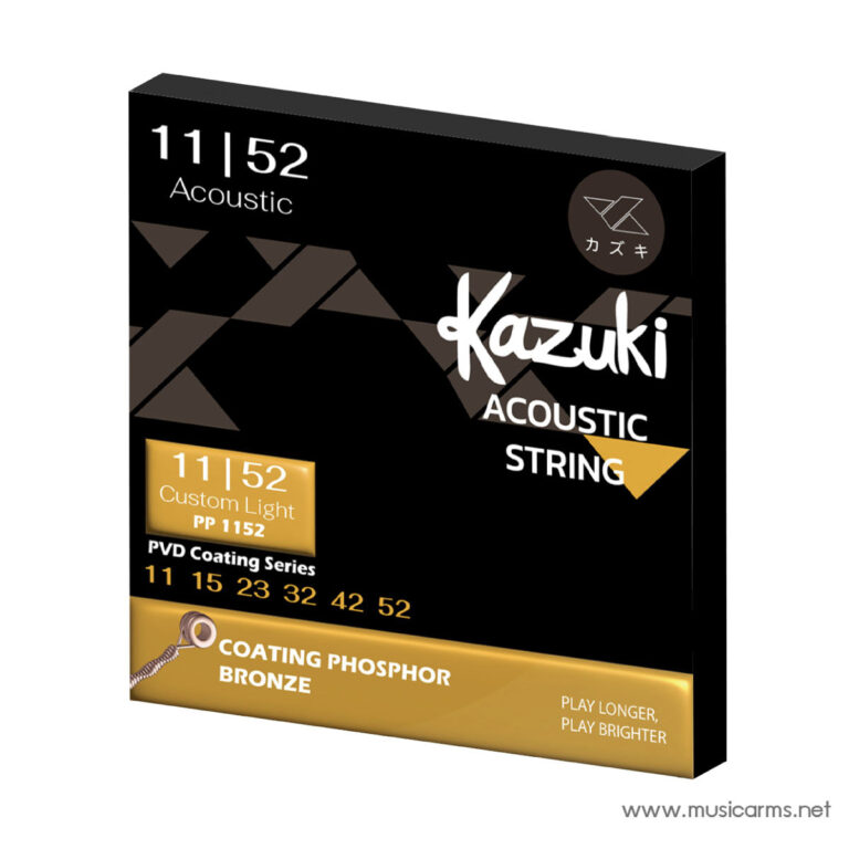 Kazuki PVD Coating Phopher Bronze 11-52 สายกีตาร์โปร่ง ขายราคาพิเศษ