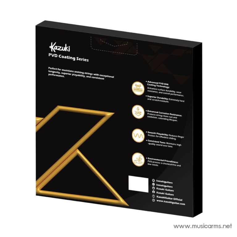 Kazuki PVD Coating Phopher Bronze 11-52 สายกีตาร์โปร่ง ขายราคาพิเศษ