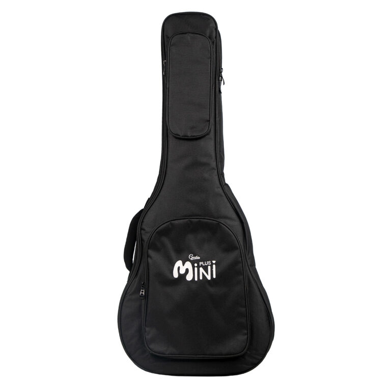 Black soft guitar case with a front pocket and carrying handle for a mini guitar (MINI) ขายราคาพิเศษ