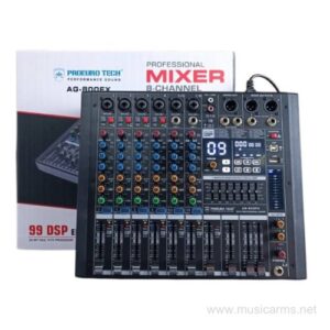 PROEUROTECH AG-800FX มิกเซอร์อนาล็อก 6 ช่องเสียบไมค์ มีเอฟเฟ็คในตัวราคาถูกสุด