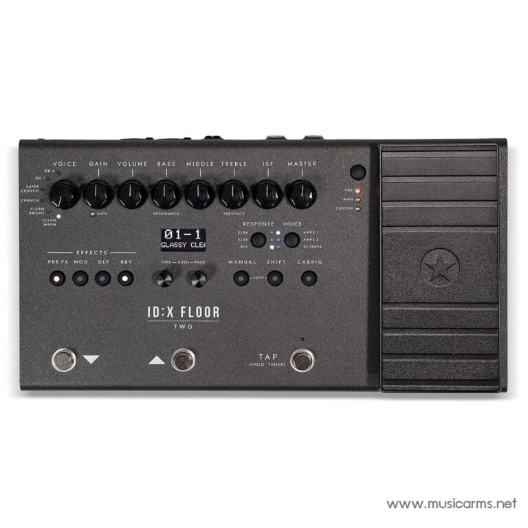 ID:X Floor Two guitar effects processor with multiple knobs and a large right-side expression pedal. ขายราคาพิเศษ