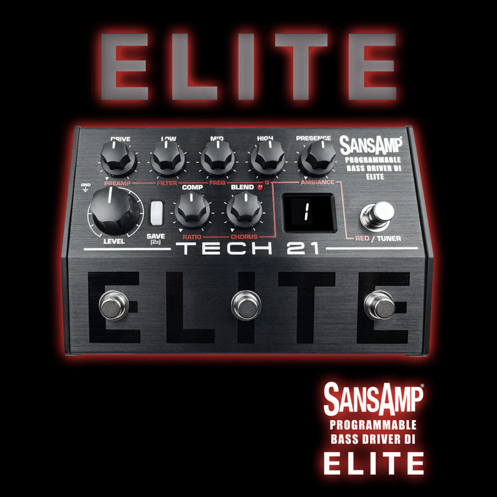 Tech 21 SansAmp Programmable Bass Driver DI ELITE เอฟเฟคเบส