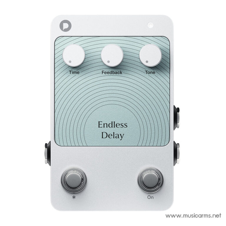 Endless Delay guitar effects pedal with Time, Feedback, and Tone knobs and two footswitches. ขายราคาพิเศษ