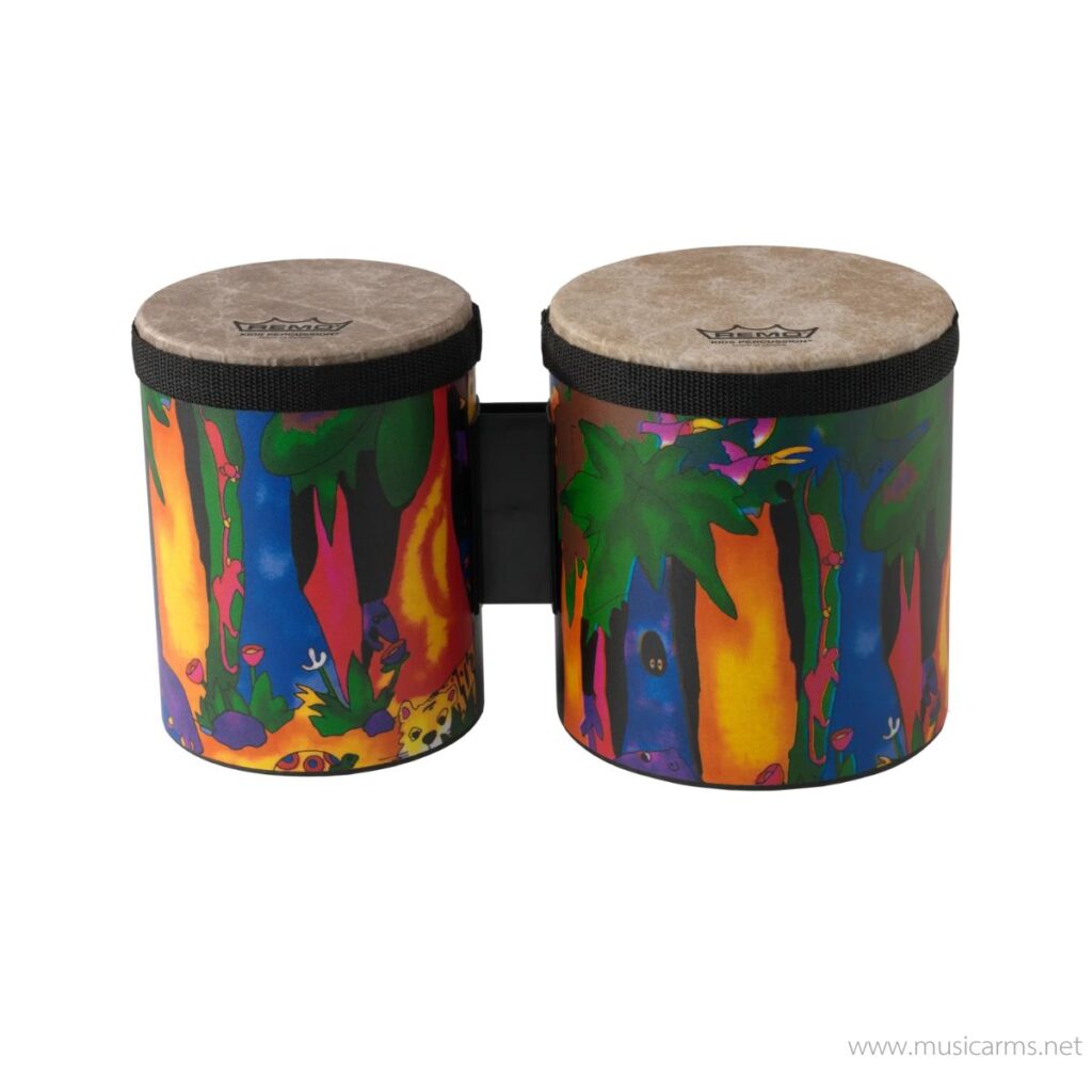 Remo Bongo Drum – Rhythm Kids, 5″-6″Rain Forest Finish ลายป่า เครื่องกระทบสำหรับเด็ก