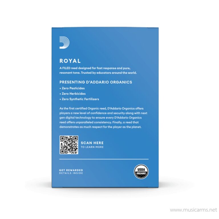 Rico ลิ้นอัลโต้แซก Alto Saxophone Reeds เบอร์3 Royal (กล่องฟ้า) ขายราคาพิเศษ