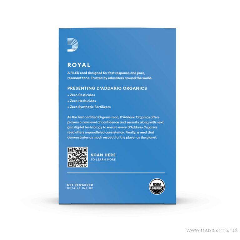 Rico ลิ้น Bbคลาริเน็ต Clarinet Reeds เบอร์3 Royal (กล่องฟ้า) ขายราคาพิเศษ