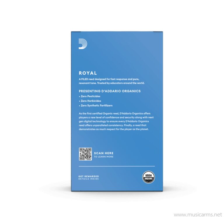 Rico ลิ้นเทนอร์แซก Tenor Saxophone Reeds เบอร์3 Royal (กล่องฟ้า) ขายราคาพิเศษ