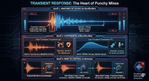 “Transient” สิ่งเล็กๆ ที่กำหนดบุคลิกของเสียง (และกิน Headroom ของคุณมหาศาล!)
