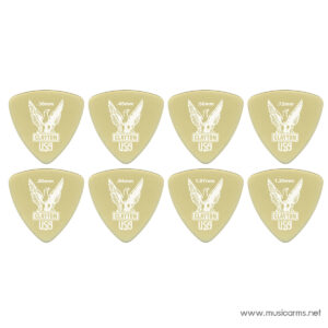 Clayton Ultem Gold Rounded Triangle ปิ๊กกีตาร์ราคาถูกสุด