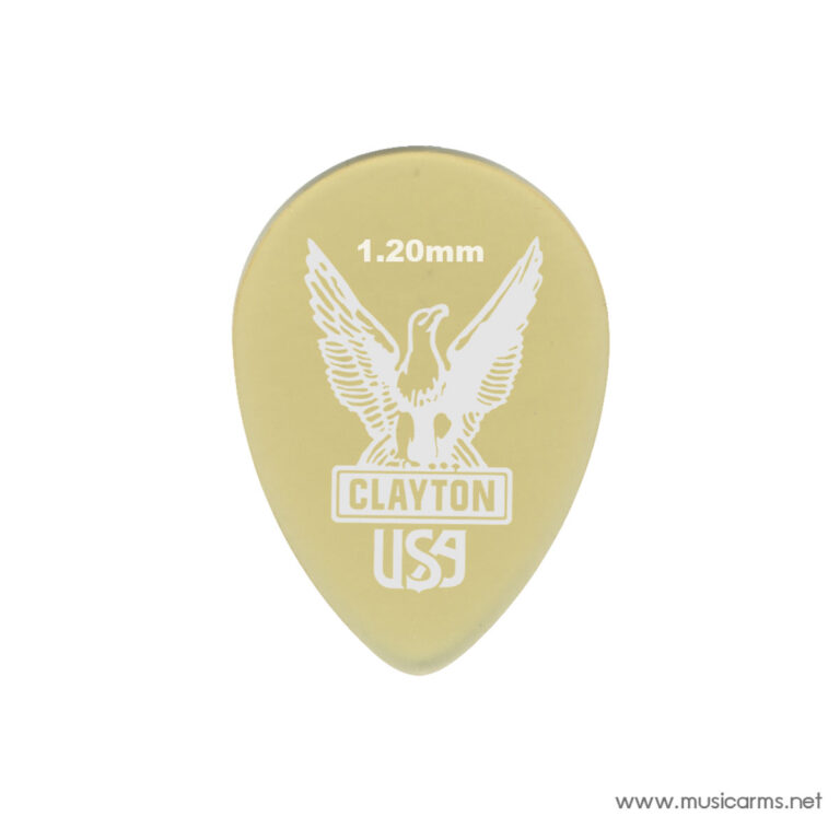 Clayton Ultem Gold Small Teardrop ปิ๊กกีตาร์ ขายราคาพิเศษ