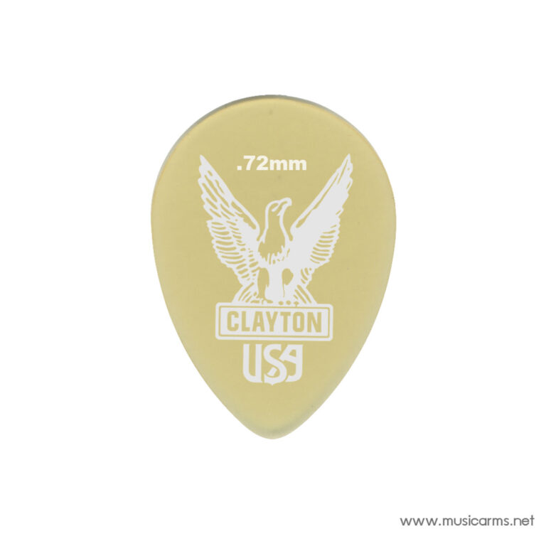 Clayton Ultem Gold Small Teardrop ปิ๊กกีตาร์ ขายราคาพิเศษ