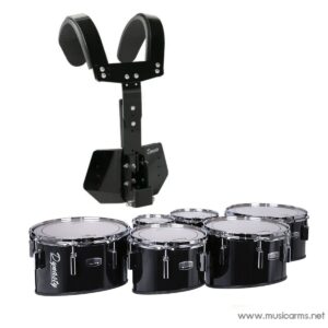 Dynasty Custom Elite Multi-Tenor 6″ 8″ 10″12″13″ 14″( Sextet ) + T-Max SEM Carrier กลองเทเนอร์มาร์ชชิ่ง 6 ใบ พร้อมชุดสะพายกลองเทนเนอร์มาร์ชชิ่งราคาถูกสุด