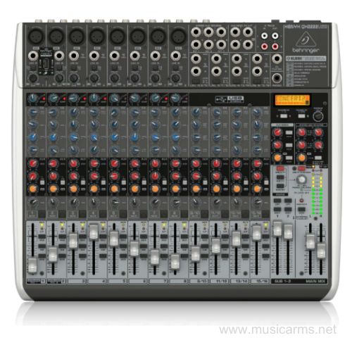 Behringer XENYX QX2442USB อนาล็อกมิกเซอร์ ช่องเสียบไมค์ 10 ช่อง มอนิเตอร์ 2 Aux