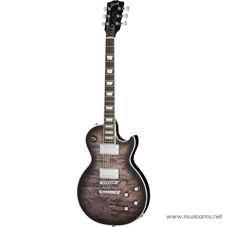 Gibson Mark Morton Les Paul Modern Quilt Translucent Ebony Burst Satin ขายราคาพิเศษ
