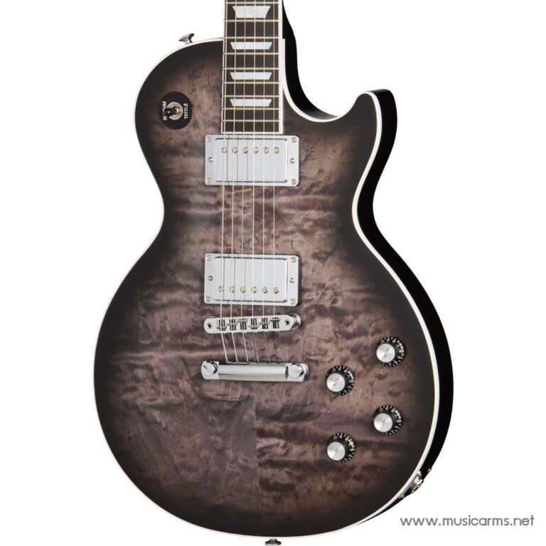 Gibson Mark Morton Les Paul Modern Quilt Translucent Ebony Burst Satin ขายราคาพิเศษ