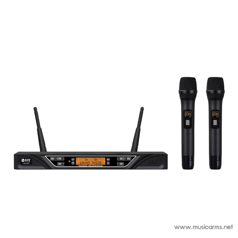 NPE UW-555 ชุดไมโครโฟนไร้สายแบบถือคู่ ระบบ UHF ขายราคาพิเศษ