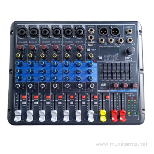 NTS SMK8 มิกเซอร์อนาล็อก ช่องเสียบไมค์ 6 ช่อง
