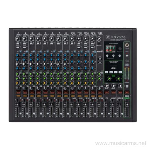 Mackie ONYX 16 มิกเซอร์อนาล็อก เสียบไมค์ได้ 12 ช่อง 2 Aux มอนิเตอร์
