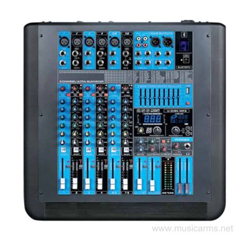 NTS GB-8 อนาล็อกมิกเซอร์ เสียบไมค์ได้ 6 ช่อง มอนิเตอร์ 1 Aux