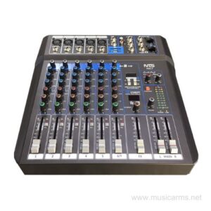 NTS MX-7 อนาล็อกมิกเซอร์ ช่องเสียบไมค์ 5 ช่อง มอนิเตอร์ 1 Auxราคาถูกสุด