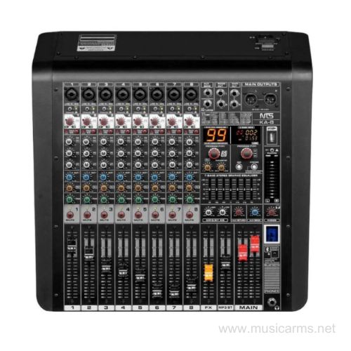 NTS KA-8 มิกเซอร์อนาล็อก ช่องเสียบไมค์ 8 ช่อง มอนิเตอร์ 1 Aux