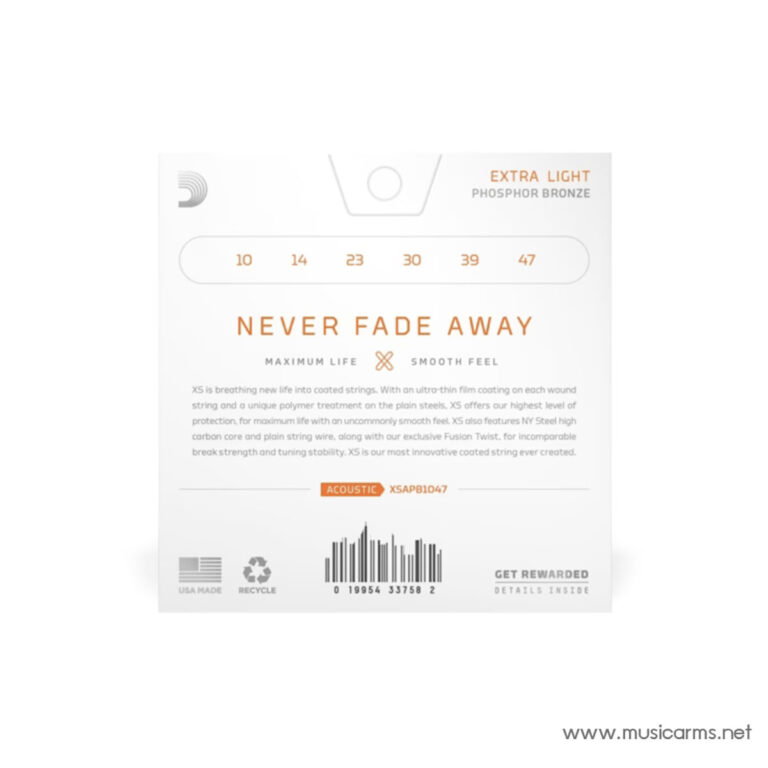 D’Addario XSAPB1047 XS Phosphor Bronze ขายราคาพิเศษ