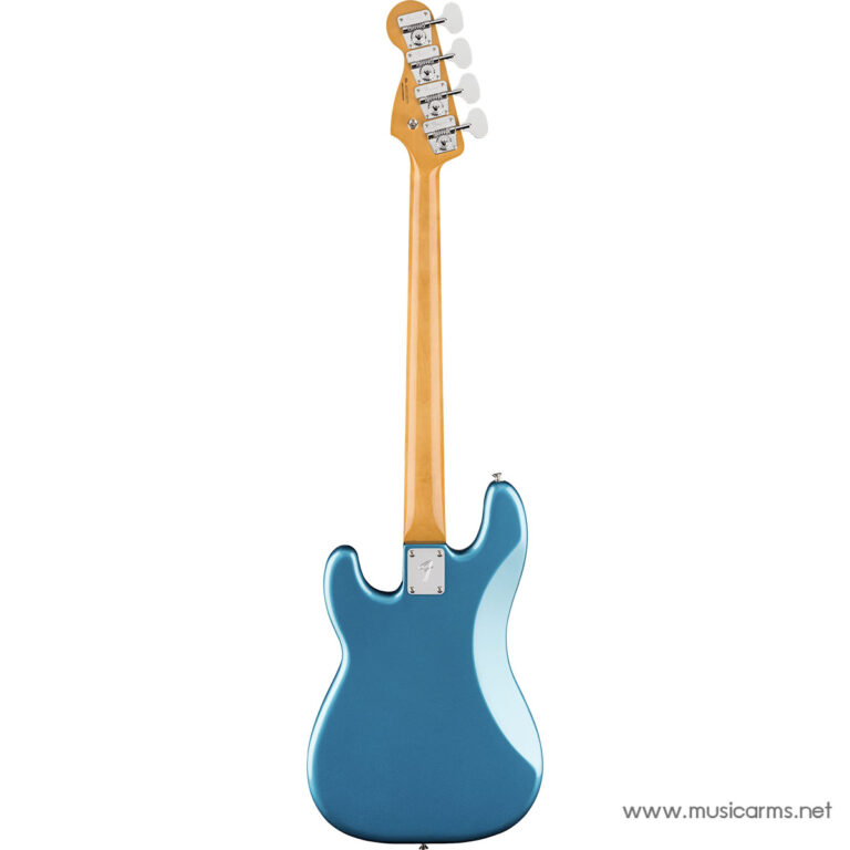 Blue electric guitar shown from the back, neck extending upward, headstock with tuners visible. ขายราคาพิเศษ