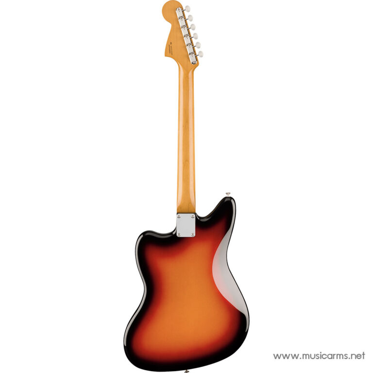 Electric guitar shown from the back: sunburst body, maple neck, and headstock pointing upward on a white background (product image). ขายราคาพิเศษ