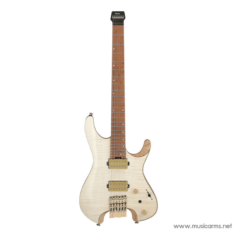 Cream finish electric guitar with a maple neck, gold hardware, and a floating tremolo bridge (two humbucker pickups). ขายราคาพิเศษ